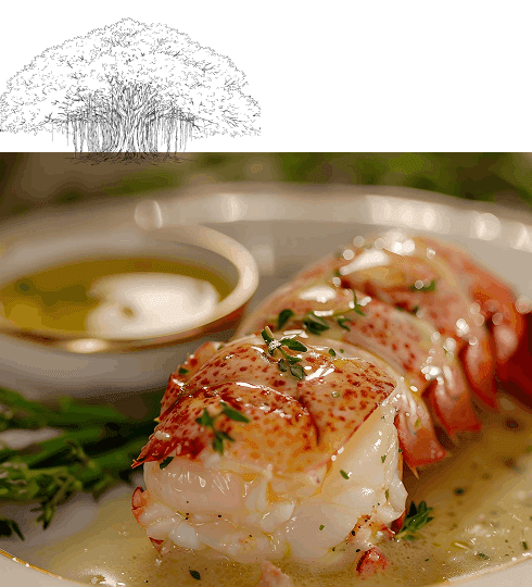 Lobster in butter garlic sauce