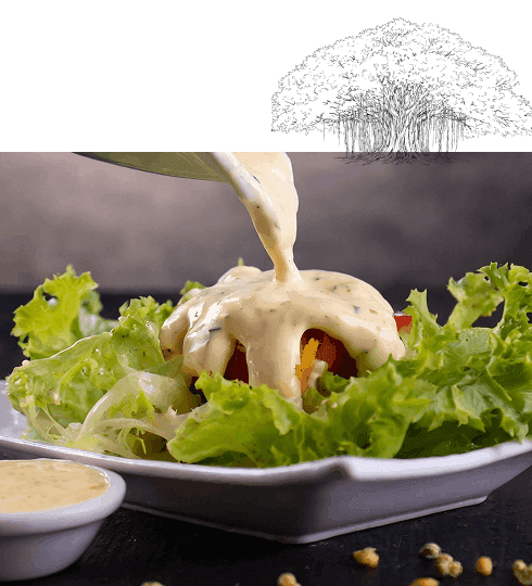 Salads with tart dressings