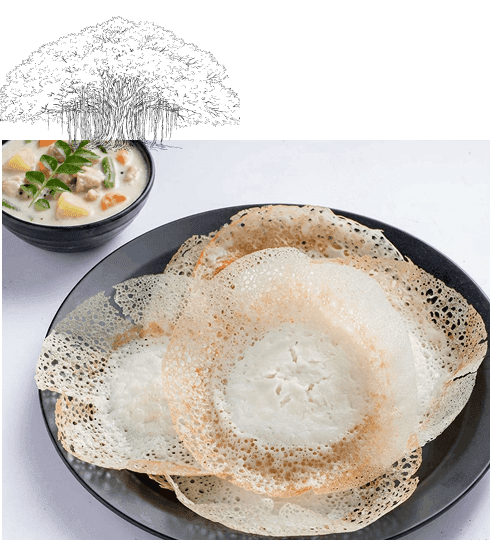 Appam and stew