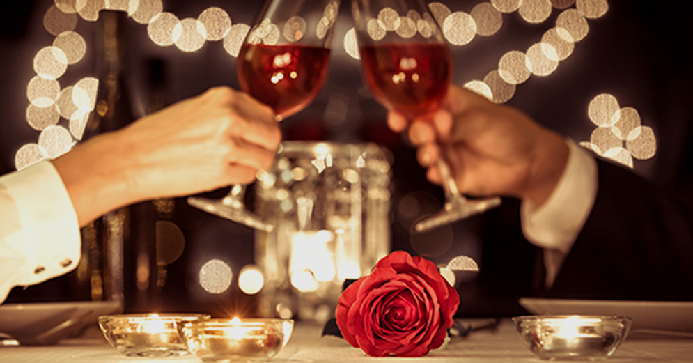 Wine and romance on Valentine's Day